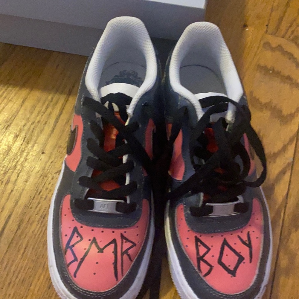 custom lil peep air forces!!